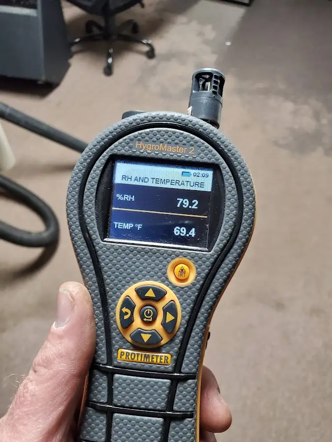 Moisture meter humidity assessment for Fire & Smoke Damage Restoration in Mena